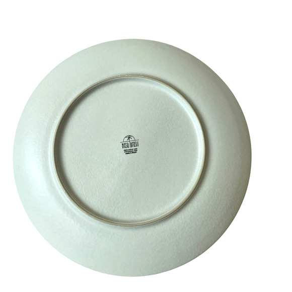 (4) Grammercy Studio Halloween Ghost Dinner Plates 10.5in Matte White Black BOO - Picture 8 of 10